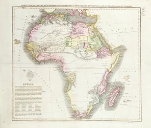 Karte von Afrika, 1821